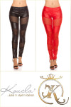 Sexy Koucla leggings with net-applications red