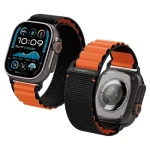 Spigen Fabric Band (hook) remienok pre Apple Watch 49mm/46mm/45mm/44mm oranžová (AMP10145)