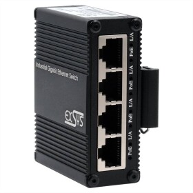 Exsys EXSYS EX-62021PoE-P 5-Port Industrial Gi sieťový switch; EX-62021PoE-P