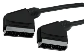 MediaRange čierna / SCART kábel / Samec-samec / 1,4 m (MRCS152)