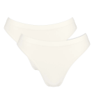 SLOGGI GO SENSE - Tanga s vysokým výstrihom (2 ks) - Ultra Soft Modal Sloggi SILK WHITE M