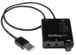 StarTech USB zvuková karta so SPDIF čierna / Externá zvuková karta / 5.1 kanálov / USB / C-Media CM6533 (ICUSBAUDIO2D)