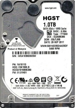 WD Ultrastar DC HA210 1TB 3.5'' SATA III (6 Gb/s) (1W10113)