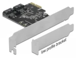 DeLock PCI Express karta 2x SATA / Radič / PCIe x1 / SATA III 6 Gb/s / JMB582 (90431)