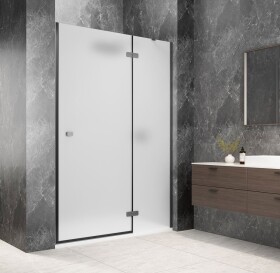 POLYSAN - GLOBE GUN METAL sprchové dvere do niky 1200, matné sklo, pravé GB1012MRGM