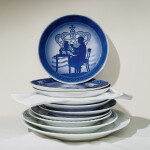 Royal Copenhagen Porcelánový tanier Blue Collectibles Anniversary Ø 18 cm