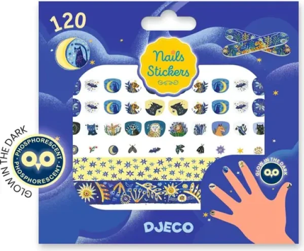 DJECO Samolepky na nechty Mesačný svit