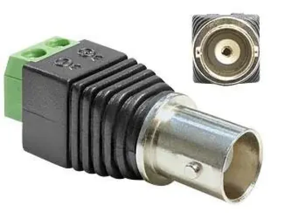 DeLock BNC (F) - Terminal Block 2 Pin / Adaptér / čierna, zelená, strieborná (65416)