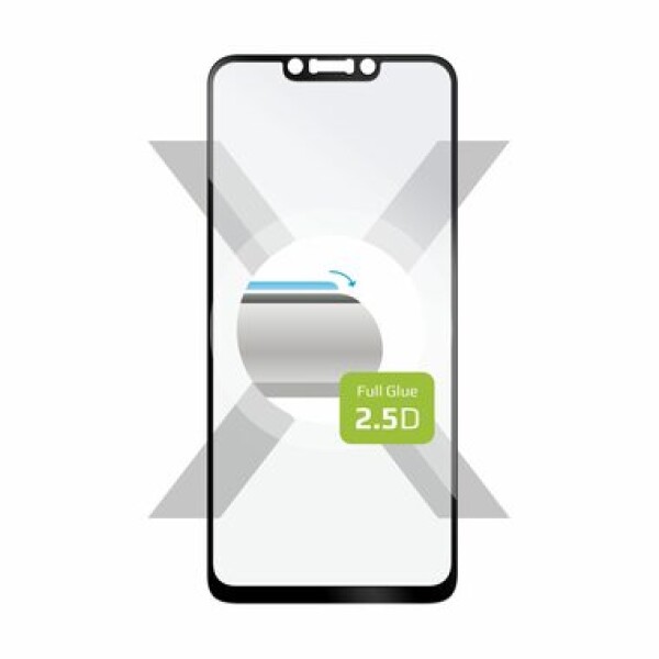 FIXED Full-Cover Ochranné tvrdené sklo pre Huawei P30 Lite čierna / lepenie cez celý displej (FIXGFA-383-BK)