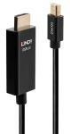 Lindy Mini DisplayPort - HDMI 0,5 m čierna / Adaptér / Aktívny / 4K 60Hz / HDR (40920)