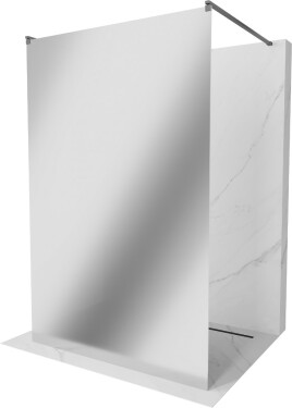 MEXEN/S - Kioto samostatne stojaca sprchová zástena 120 x 200, zrkadlové sklo 8 mm, grafit metal 800-120-002-95-50
