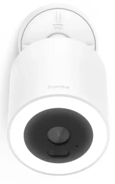 HAMA Vonkajšia WiFi kamera s PIR senzorom a LED biela / IP kamera / 1920x1080 / Wi-Fi / microSD (001766700000)