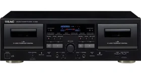 Teac W-1200 čierny / Kazetový prehrávač / 2x mechanika / USB digitalizácia / Dolby B NR / Karaoke (W-1200-B)