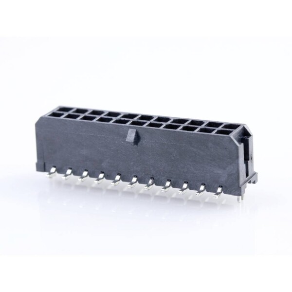Molex vstavaná pinová lišta (štandardná) Počet pólov 22 Raster (rozteč): 3.00 mm 430452215 1 ks Tape on Full reel; 430452215