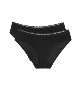 Dámske nohavičky Feel Of Cotton Tai 2P - BLACK - black 0004 - TRIUMPH BLACK 38