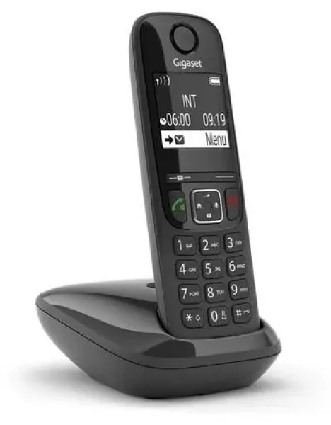 Gigaset AS690 čierna / Bezdrôtový telefón / DECT / Displej 5,08 cm (2") / Telefónny zoznam 100 kontaktov (S30852-H2816-C101)