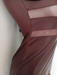 Dámske sexi šaty 18966 dark burgundy - Koucla UNI