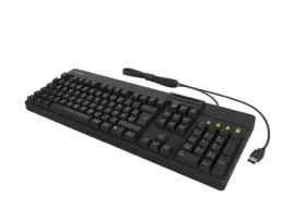 Keysonic KSK-8040U-CR čierna / Klávesnica / full-size / USB / čítačka SMART kariet ISO 7816 (61081)