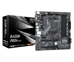 ASRock B450M Pro4 R2.0 / AMD B450 / DDR4 / SATA III / USB 3.0 / GLAN / sc.AM4 / mATX (90-MXBEG0-A0UAYZ)