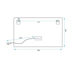 REA - Zrkadlo LED 80x60cm P10407 HOM-02829