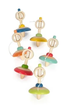 Bigjigs Toys Drevená káča so špagátom 1 ks