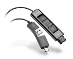Poly DA85 USB-A/C na QD Adaptér čierna (786C7AA)