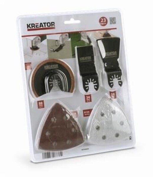 KREATOR KRT990045 / Sada príslušenstva pre multifunkčné brúsky (23 ks) (KRT990045)