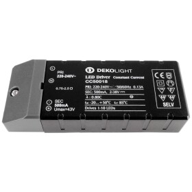 Deko Light BASIC, CC, CC50018/18W napájací zdroj pre LED konštantný prúd 18 W 500 mA 2 - 38 V; 180513
