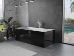 MEXEN/S - Vigo voľne stojaca vaňa 178,5 x 80, biela/čierna, sifón a prepad biela 51251788075-20