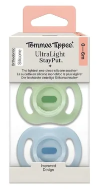 Tommee Tippee Ultra-light cumlík 0-6m Boy / Silikónový cumlík / 2 ks / Bez BPA