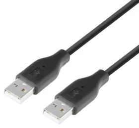 Kábel USB 2.0 AM-AM 1,8 m čierna / PC kábel / USB 2.0 / 1,8 m (AKTBXKU1PAAW18B)