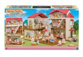 Sylvanian Families Poschodový dom s červenou strechou a so svetlami nový