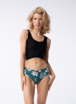 Dámske nohavičky Tea Rose Simple Classic Green so vzorom - Julimex XL