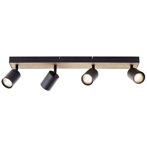 Brilliant Jello Wood G93071/76 LED stropná lampa LED GU10 4.5 W drevo, čierna; G93071/76