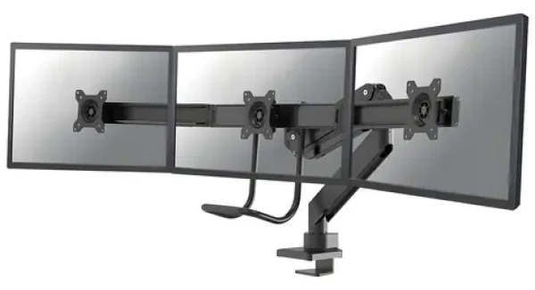Neomounts NM-D775DX3 čierna / Držiak pre 3 monitory / 17-27" / svorka / plný pohyb (NM-D775DX3BLACK)