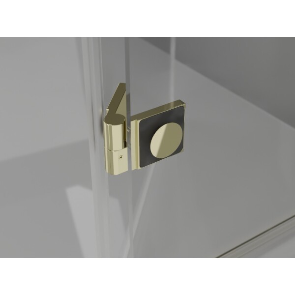 MEXEN/S - Mist HT sprchovací kút dvere krídlové pravá 110 x 80, transparent, zlato 8A5T-110-080-50-00-P