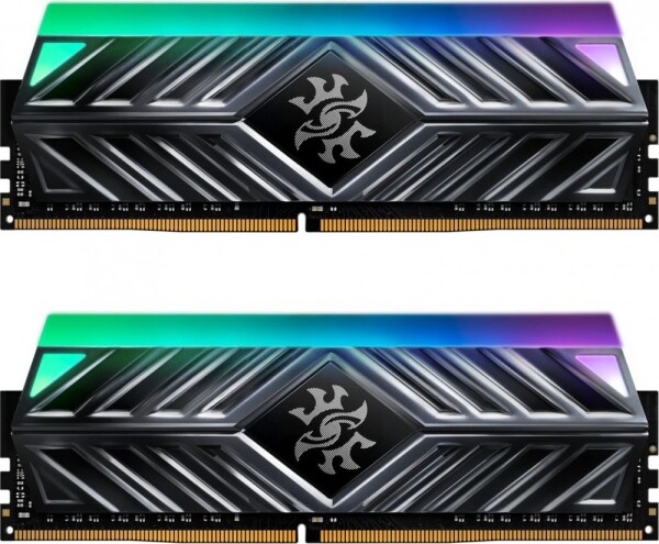 ADATA XPG Spectrix D41 RGB 16GB (2x8GB) 3600MHz sivá / DIMM / DDR4 / CL18-22-22 / 1.35V / XMP 2.0 (AX4U36008G18I-DT41)