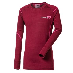 Detské termo tričko Progress MW NDRD merino slivkový melír 116/122 EUR