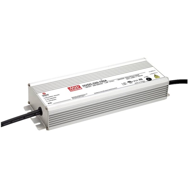 MEAN WELL HVGC-320-700AB LED driver konštantný prúd 300 W 350 - 700 mA 214 - 428 V/DC nastaviteľný, stmievateľný, stmievací funkcie 3v1, montáž na nehorľavom; HVGC-320-700AB