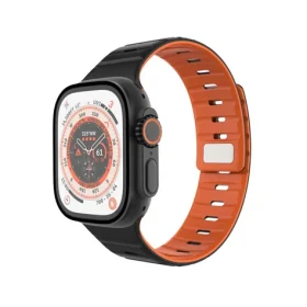 FIXED Magnetický remienok Silicone Magnetic Strap pre Apple Watch 44/45/46/49mm čierny (FIXMST2-434-BK)