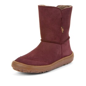 Dievčenské zimné barefoot topánky TEX SUEDE Bordeaux G3160250-1 - 31
