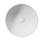 GSI - PURA keramické umývadlo na dosku, Ø 42cm, biela mat 885109