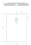 OMNIRES - AQUAPURE liaty mramor - vanička protišmyková, 90 x 120 cm, biela mat AQUAPURE90-120BM