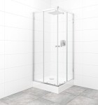 SAT - Set sprchovacieho kúta a vaničky, štvorec 80x80 cm Multi Basic SIKOBKMUQ80CRT SIKOBKMUQ80CRT