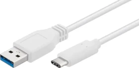 MicroConnect USB3.1 C (M) - USB3.0 A (M) 1m biela (USB3.1CA1W)