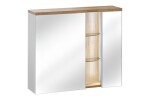 COMAD - Zrkadlová skrinka 80cm 2 dvierka BAHAMA WHITE 5907611648384