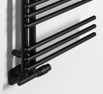 AQUALINE - POSEIDON vykurovacie teleso 550x1340, čierna mat PS513B