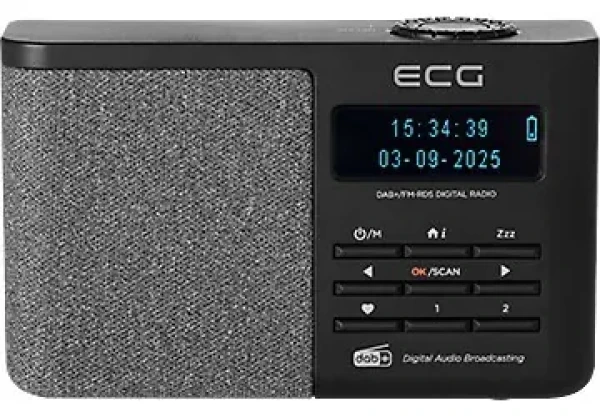 ECG RD 250 DAB čierna / Rádio / DAB+/FM-RDS / Bluetooth 5.3 / 40 staníc (100002126996)