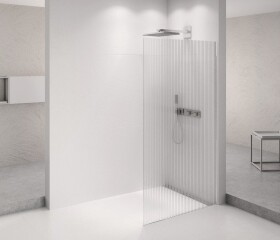 POLYSAN - ARCHITEX CHROM sprchová zástena 762 sklo Flute AXC80FL