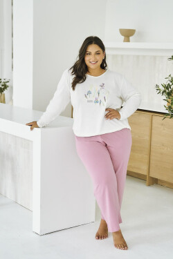 Taro Monica 3470 pyžamo dĺžka/r 2XL-4XL Z25/26 dámske krém XXL